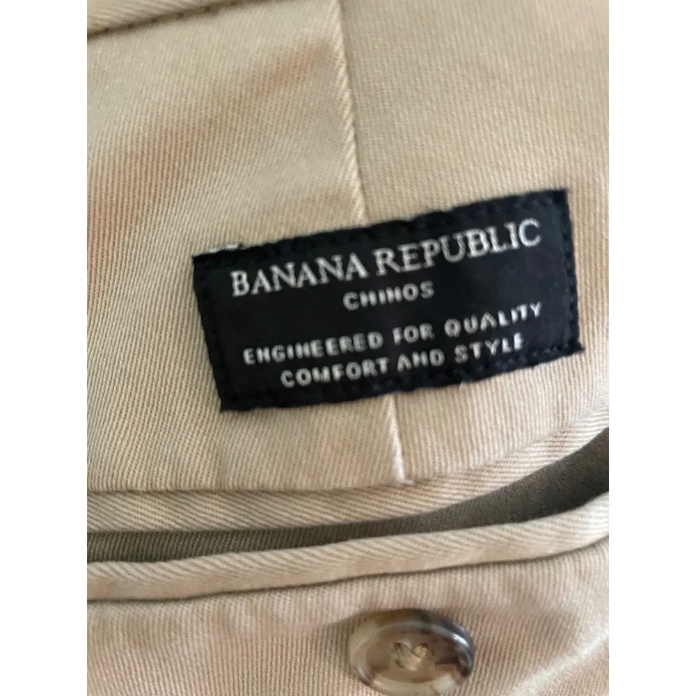 Banana Republic Straight Fit Chinos Khaki Mens‎ Waist 31 Inseam 32